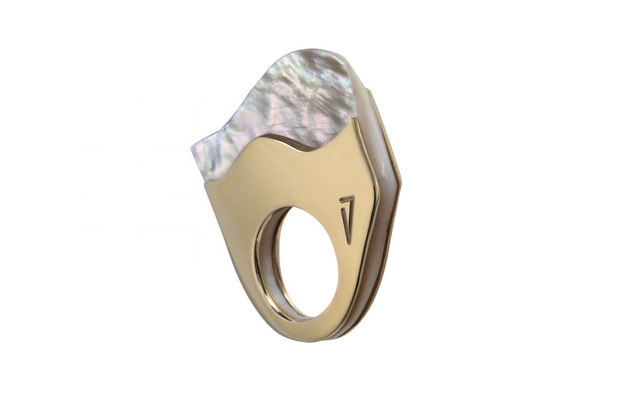 "MOTHER PEARL #1" RING 